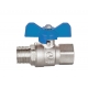 Double Lin Water Brass Ball Valves Male/Female - Short Handle - PN25